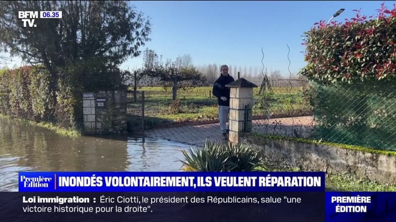 Isère: la plaine du Bouchage inondée volontairement pour épargner Lyon
