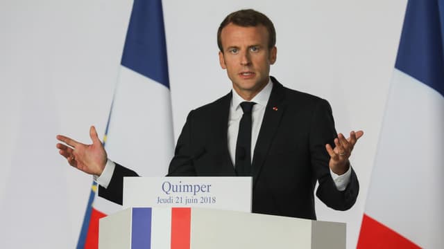 Emmanuel Macron le 21 juin 2018.