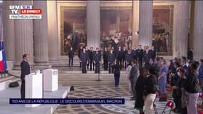 La Marseillaise résonne au Panthéon pour célébrer les 150 ans de la République