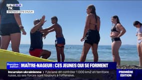 À Cagnes-sur-Mer, sur la Côte-d'Azur, ces jeunes se forment pour devenir maître-nageur
