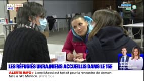 Guerre en Ukraine: des réfugiés accueillis dans le 15e arrondissement de Paris