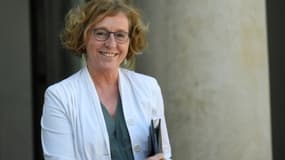 La ministre du Travail Muriel Pénicaud à la sortie du Conseil des ministres à l'Elysée le 20 avril 2018 à Paris