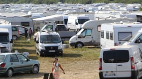 Un stationnement illégal de caravanes (Photo d'illustration).