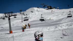 Un skieur à l'Alpe d'Huez, le 13 décembre. 