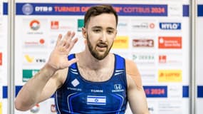 Le gymnaste israélien Artem Dolgopyat le 24 février 2024