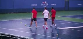 US Open - Monfils improvise un tennis-pétanque sous la pluie