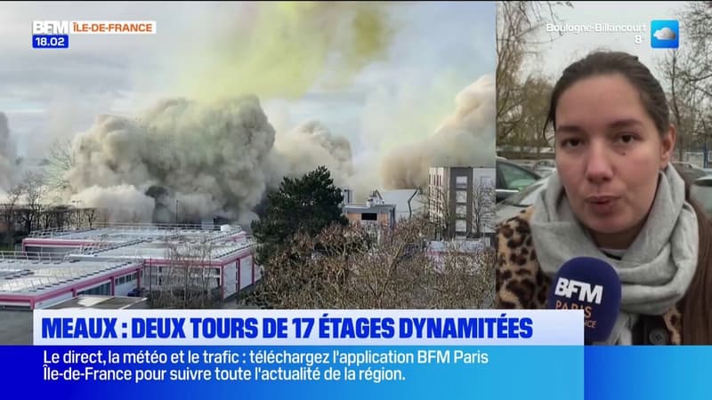 Meaux: deux tours de 17 étages dynamitées