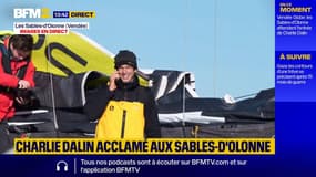 Vendée Globe: le vainqueur, Charlie Dalin, arrive aux Sables-d'Olonne