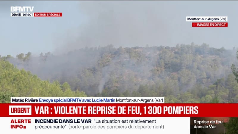 Incendie dans le Var: des fumerolles toujours actives alors que les largages se poursuivent