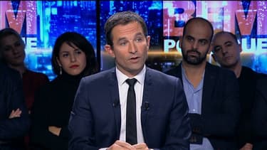 L'ancien ministre Benoît Hamon sur le plateau de BFM Politique dimanche 26 octobre