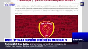 DNCG : Lyon-La Duchère relégué en National 3