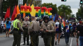 La police sécurise la Gay Pride de Los Angeles, en Californie, le 12 juin 2016 (image d'illustration).