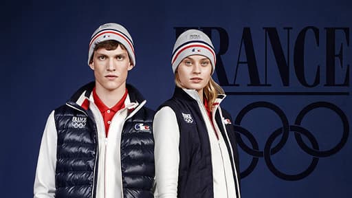 Les tenues officielles de la délégation française, dessinées par Lacoste.