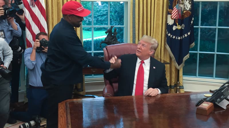 Kanye West et Donald Trump le 11 octobre 