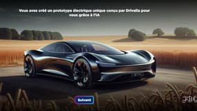 Un prototype de véhicule conçu avec l'IA.