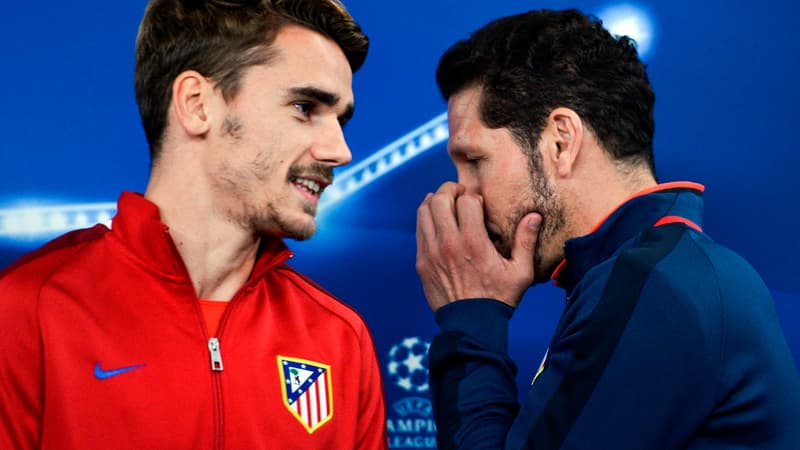 Antoine Griezmann et Diego Simeone (Atlético Madrid)