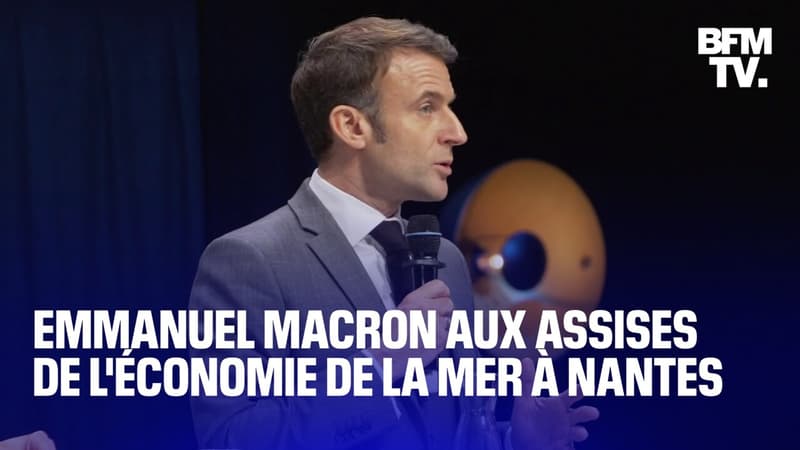 Emmanuel Macron aux assises de l'économie de la mer: 