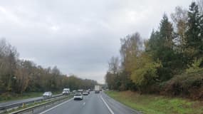 Le périphérique nantais au niveau de la porte de Goulaine