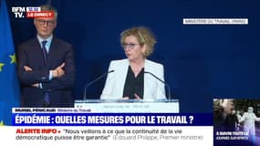 "Toute personne, tout salarié en chômage partiel (..) aura au moins 84% de son salaire net" annonce Muriel Pénicaud 