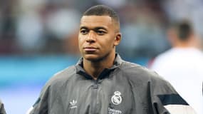Kylian Mbappé avec le Real Madrid le 14 août 2024