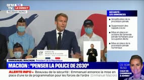 Beauvau de la sécurité: Emmanuel Macron veut "plus de bleu sur le terrain"
