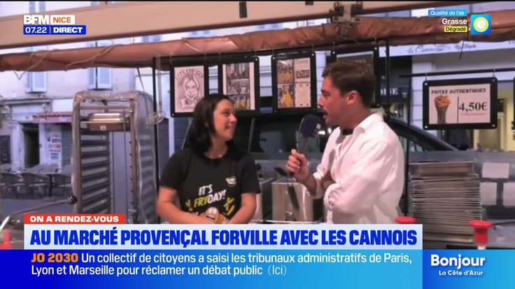 "On a rendez-vous" au marché de Forville à Cannes avec une commerçante belge