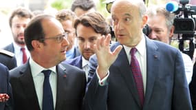 François Hollande et Alain Juppé en juin 2015 à Bordeaux
