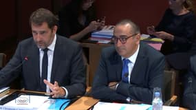 Christophe Castaner et Laurent Nuñez lors de leur audition par la commission des Lois du Sénat, jeudi 10 octobre 2019.