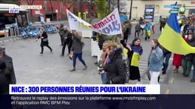 Guerre en Ukraine: 300 personnes ont participé à un nouveau rassemblement ce dimanche à Nice 