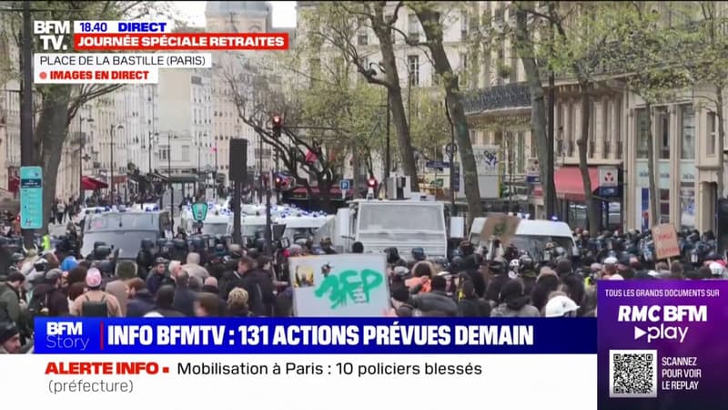 Retraites: 131 actions prévues ce vendredi partout en France selon le renseignement territorial