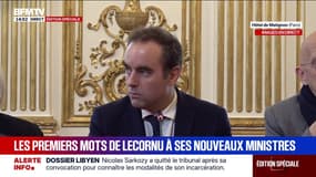 "Notre seule mission est de dépasser cette crise politique dans laquelle nous nous trouvons", lance Sébastien Lecornu à ses ministres 