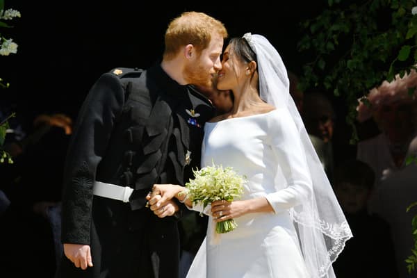 Le prince Harry et Meghan Markle lors de leur mariage à Windsor (Royaume-Uni), le 19 mai 2018.