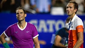Rafael Nadal et Daniil Medvedev à Acapulco en février 2022