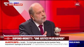 Éric Dupond-Moretti: "Mon objectif, c'est de diviser tous les délais de justice par deux d'ici 2027"