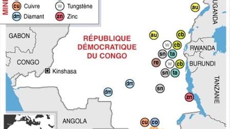 LES GISEMENTS DE MINERAIS EN RDC