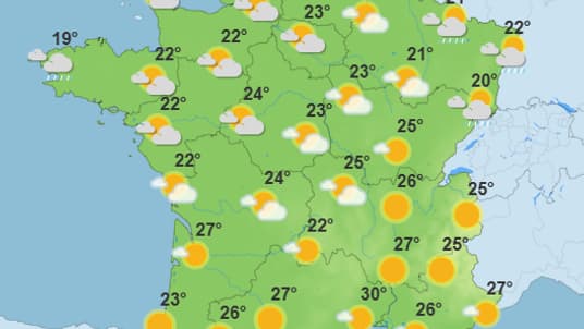 La météo du mardi 22 juillet 2025 La météo du mardi 22 juillet 2025
