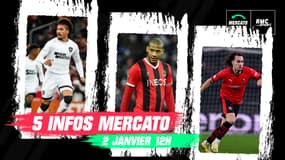 Adyrelson, Todibo, Theate... Les 5 infos mercato du 2 janvier à la mi-journée