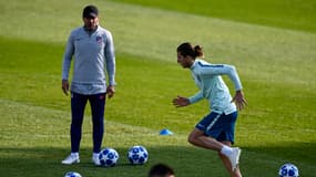 Diego Simeone (à gauche) et Filipe Luis 