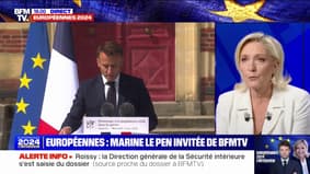 Marine Le Pen: "Plus Emmanuel Macron parle, plus il mobilise pour notre liste"