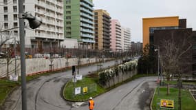Une vue du village olympique qui accueillera les athlètes des JO de Paris 2024, 27 février 2024