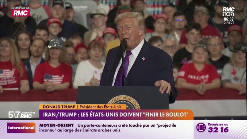 Iran / Trump : les États-Unis doivent "finir le boulot"