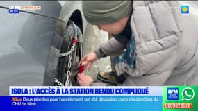 Isola : L'accès à la station rendu compliqué 