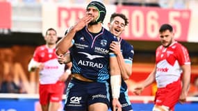 Kélian Galletier avec Montpellier le 26 mars 2022 en Top 14