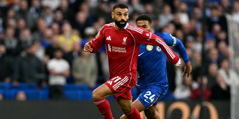 Mohamed Salah lors du match de Premier League Chelsea-Liverpool, 4 octobre 2025