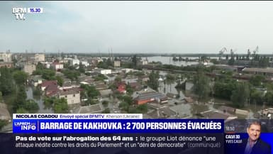 Ukraine: 2700 personnes évacuées dans la région de Kherson après la destruction partielle du barrage de Kakhovka
