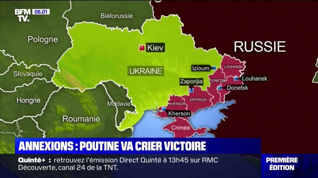 Après L'annexion De Quatre Territoires Ukrainiens, Vladimir Poutine ...