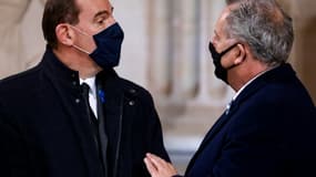 Jean Castex et Richard Ferrand le 11 novembre 2020 au Panthéon (Photo d'illustration)