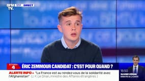 Stanislas Rigault (Génération Z): "On met tout en place pour [qu'Eric Zemmour] puisse se présenter dans de bonnes conditions"