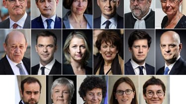 Plusieurs ministres membres du gouvernement Castex
