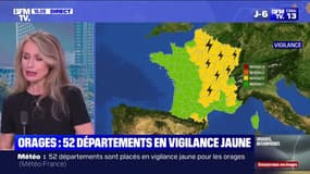 Orages: 52 départements sont en vigilance jaune